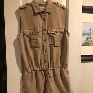 Tan Ralph Lauren Denim & Supply romper.
